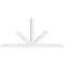Ekena Millwork Saratoga Architectural Grade PVC Gable Bracket, 84"W x 38 1/2"H x 4"D x 4"F, 11/12 Pitch GBP084X39X0404SAR00 - alternate 4